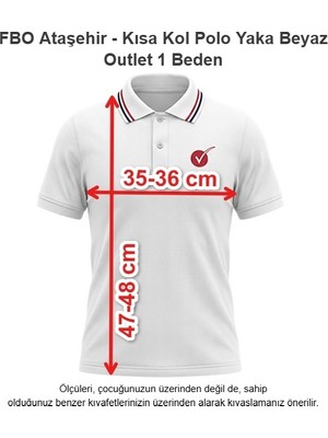 Fbo Ataşehir - Kısa Kol Polo Yaka Beyaz Outlet 1 Beden