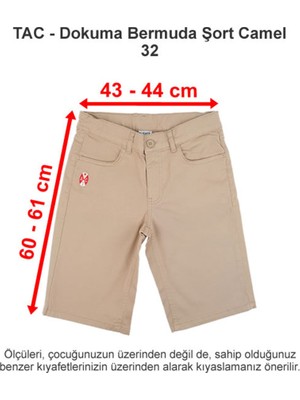 Özel Tarsus Amerikan Koleji Dokuma Bermuda Şort Camel 32