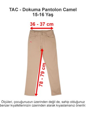 Özel Tarsus Amerikan Koleji Dokuma Pantolon Camel 15-16 Yaş