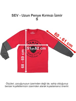 Sev Okulları Uzun Penye Kırmızı Izmir S