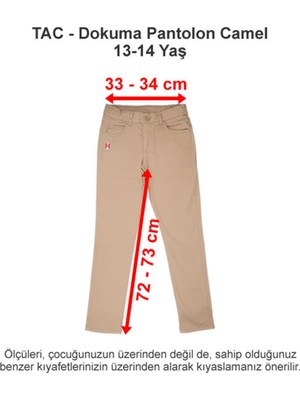 Özel Tarsus Amerikan Koleji Dokuma Pantolon Camel 13-14 Yaş