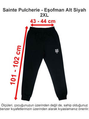 Sainte Pulcherie Eşofman Alt Siyah 2xl