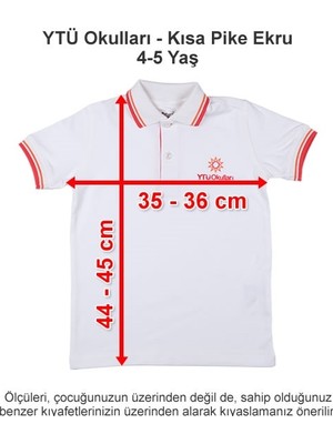 Ytü Okulları - Kısa Pike Ekru 4-5 Yaş