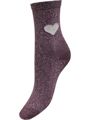 Only Onlnorma Glıtter Heart Sock Acc 15371132 Kadın Tekli Çorap