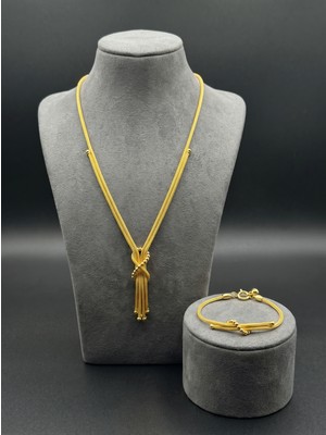 Topaloğlu 8 Ayar Tek Sarmal Altın Kalze Set 10.95 gr
