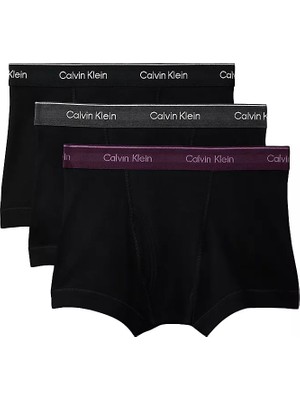 Calvin Klein Erkek Slim Fit Beli Lastikli Logo Yazılı Mor Boxer 000NB4002A-618
