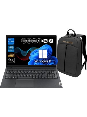 Lenovo V15 G4 Iru Intel Core I7-13620H 16GB 512GB SSD 15.6" WIN11PRO 83A100QMTR A39 Notebook+Çanta