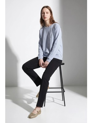 Kado Moda Basic Kristal Kumaş Taşlı Bluz Kadın