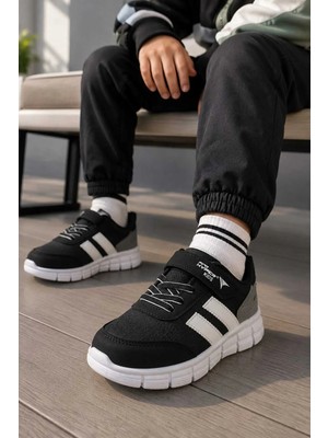 Slipcat Unisex Çocuk, Cırt Cırtlı Okul Ayakkabısı Rahat Taban Mevsimlik Günlük Spor Ayakkabı