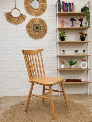 Silla Yıldız Sandalye Naturel Ahşap Sandalye