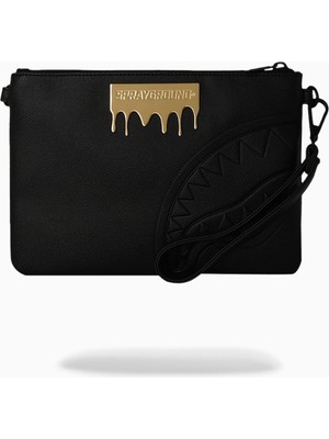 Sprayground Gold Brick Luxe Dönüştürülebilir Clutch Çanta