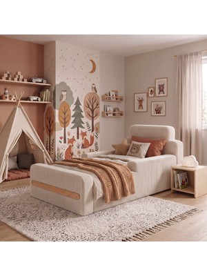 Home Decor Çocuk Sünger Yatak 190X110 cm | 3–15YAŞ | 28 Dns Orijinal Sünger | Oyun Yatağı | Yıkanabilir Fermuarlı Kılıf | Kolay Kurulum | Güvenli Kullanım