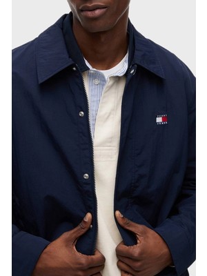 Tommy Jeans Klasik Yaka Çıtçıtlı Slim Fit Ceket Erkek Mont DM0DM22733 C1G