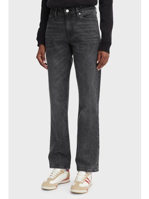 Tommy Jeans Slim Fit Yüksek Bel Düz Paça Jean Kadın Kot Pantolon DW0DW23469 1bz