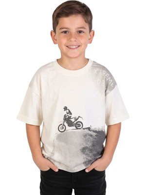 Ays Bebe Motor Desenli Erkek Çocuk Tişört Rsrvd