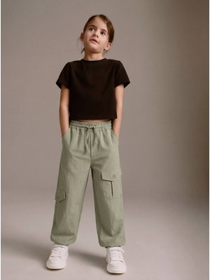Ays Bebe Kargo Cepli Kız Çocuk Jogger Pantolon Zr