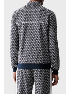 Guess Parimo 4g Logolu Relaxed Fit Dik Yaka Fermuarlı Sweat Z6YQ16K4620 Erkek Sweat Z6YQ16 K4620 Fbı2