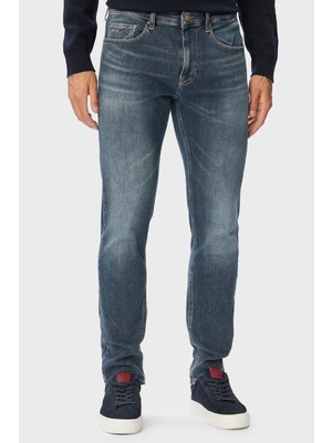 Tommy Jeans Pamuk Slim Fit Normal Bel Dar Paça Jean Erkek Kot Pantolon DM0DM23346 1da