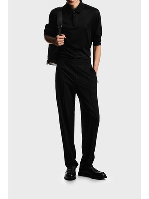 Emporio Armani Logolu Regular Fit Düğmeli Polo Erkek Polo EM004590 AF10017 UC001