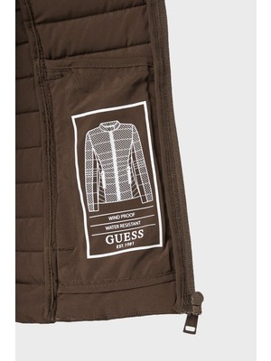 Guess New Vona Regular Fit Dik Yaka Şişme Mont W6YL16W2891 Kadın Mont W6YL16 W2891 G1CU