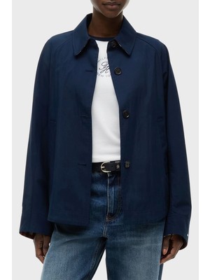 Tommy Hilfiger Logolu Su Itici Regular Fit Ceket Kadın Mont WW0WW49844 C1G