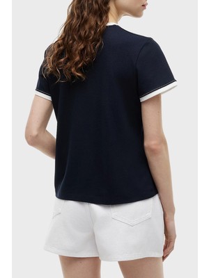 Tommy Hilfiger Regular Fit Bisiklet Yaka T Shirt Kadın T Shirt WW0WW50032 C1G