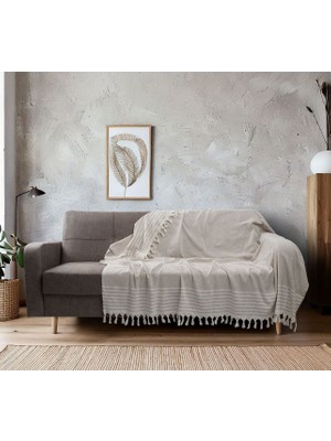 Rani Mobilya Rani Home Koltuk Şalı Krem BA-6245