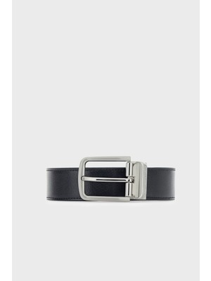 Emporio Armani Logolu Deri Kemer Erkek Kemer EM007172 AF29130 MC593