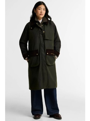 Barbour Checked Kirklees Yağlı Ceket OL52 Fern Classic Shadow Classic
