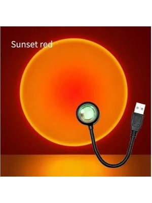 Taşınabilir USB Sunset Gün Batımı Ambiyans Işığı Lamba