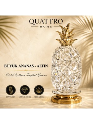 Quattro Home Büyük Ananas - Altın