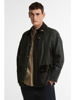 Barbour Icons Patch Bedale Yağlı Ceket SG51 Sage