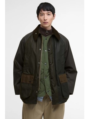 Barbour Patchwork  Bedale Yağlı Ceket SG51 Sage Multi