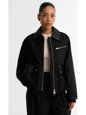 Barbour International B.ıntl Donnington Yağlı Ceket BK71 Black Northumberland Check