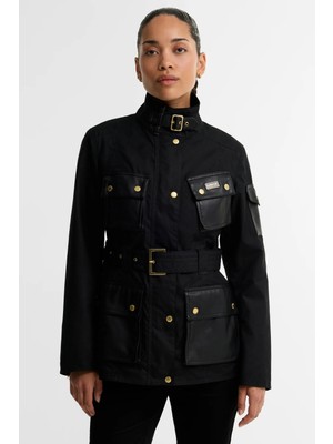 Barbour International B.ıntl International Heritage Yağlı Ceket BK71 Black Northumberland Check