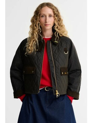 Barbour Tartan Reimagined ıcons Spey Yağlı Ceket  OL71 Olive-Classic