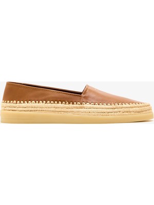 Prada Sport Nappa Deri Erkek Kahverengi Espadril