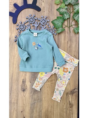 CemBebe Kız Bebek Mevsime Uygun Uzun Kol Baharlık Kışlık Takım