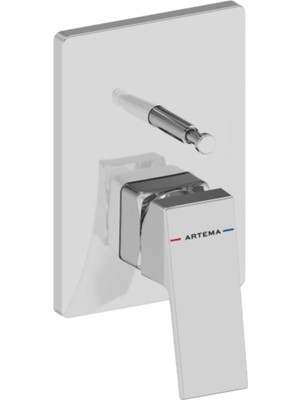 Artema Minimax Square Ank.banyo Bataryası Mnbx,mek,krom A43732 Ankastre Mekanik Batarya