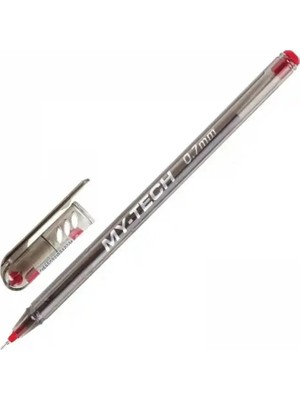 Pensan My-Tech 0.7 mm Iğne Uçlu Kırmızı Tükenmez Kalem 1 Adet Kaliteli Yazım Deneyimi