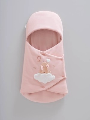 Caramell Tavşan Desenli Anakucağı - Gül Kurusu