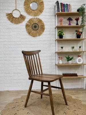 Silla Yıldız Sandalye Ceviz Ahşap Sandalye