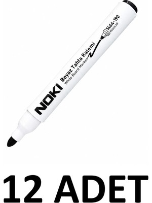 Noki 12 Adet Yuvarlak Uç 1464 Regular Tahta Kalemi Yazı Tahtası Kalemi