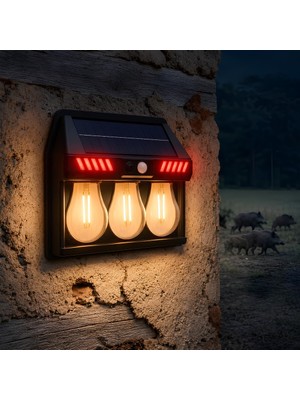 Euro Special Panther PT-2973 Yabani Hayvan Kovucu Solar Sensörlü LED Duvar Lambası