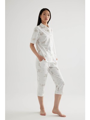 Hays Kadın Pamuklu Kapri Pijama Altı