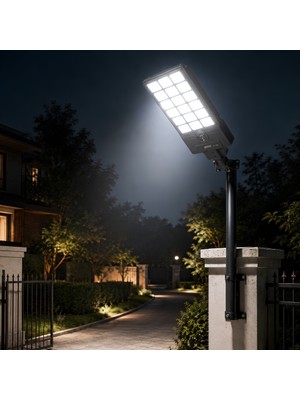 Euro Special Panther PT-L258 200W Solar Enerjili Hareket Sensörlü Profesyonel Dış Mekan Aydınlatma