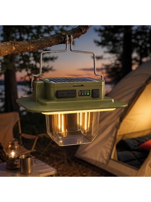 Euro Special Panther PT-384 Filament LED Solar ve Powerbank Özellikli Kamp Lambası