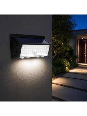 Euro Special Panther PT-2963 Elektrik Gerektirmeyen Solar LED Duvar Lambası