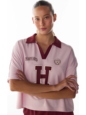 Penti Pembe Harvard Baskılı Polo Yaka Forma