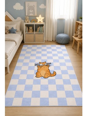 Aymira Home Dekoratif Dijital Baskı Kaymaz Taban Yıkanabilir Çocuk Oyun Halısı